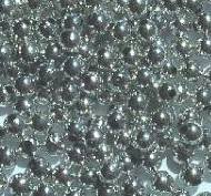 200 5mm Acrylic Metallic Silver Beads